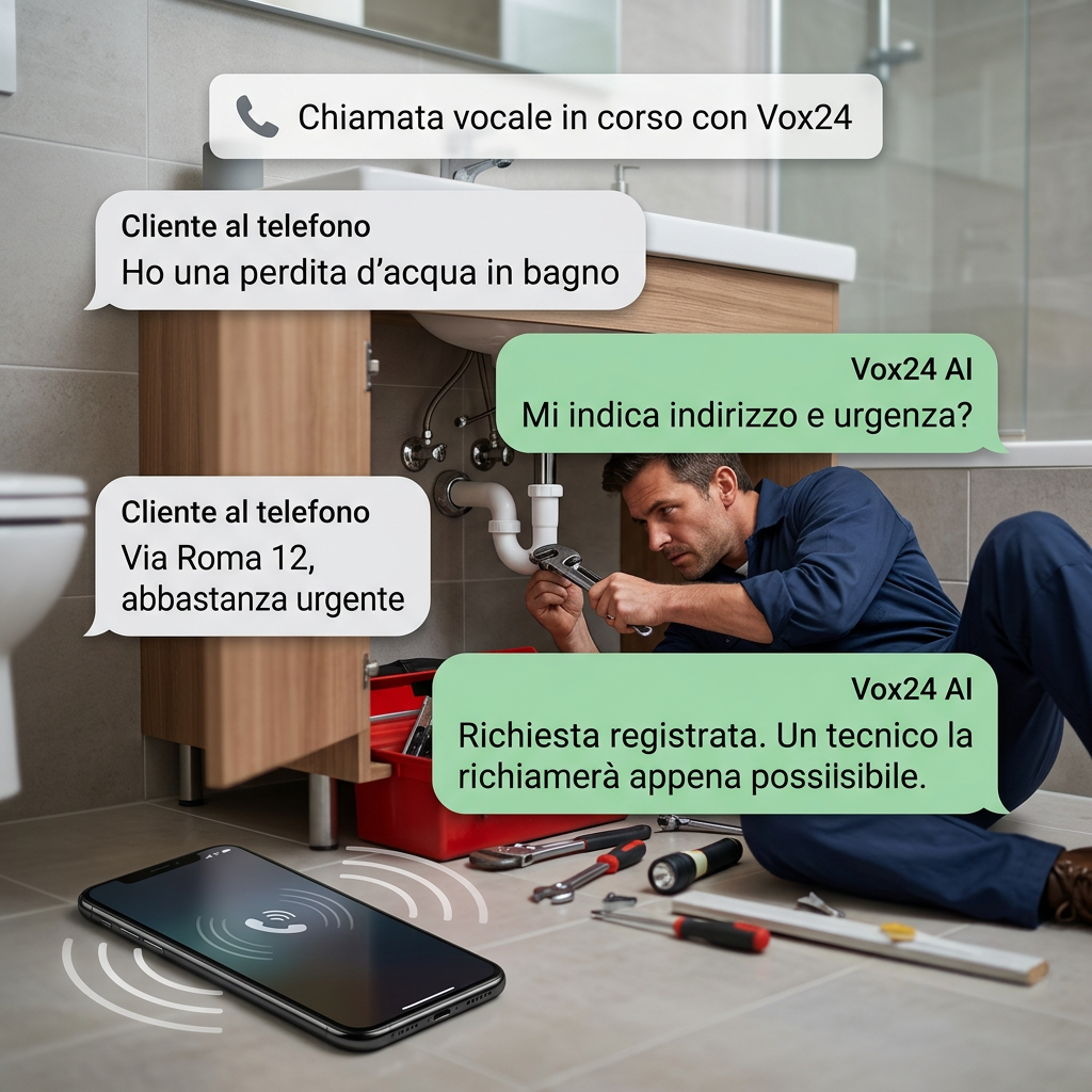 Caso d'uso per un idraulico